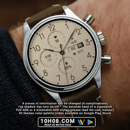 Watch face 10h08.com #133 screenshot 2
