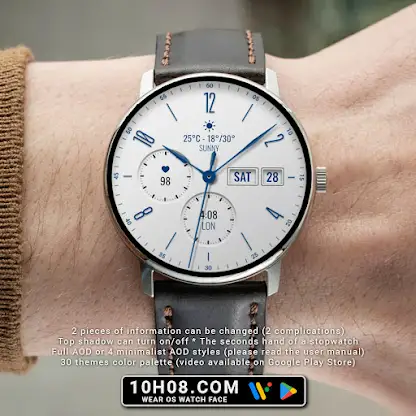 Watch face 10h08.com #137 screenshot 3