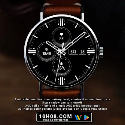 Watch face 10h08.com #140 screenshot 1