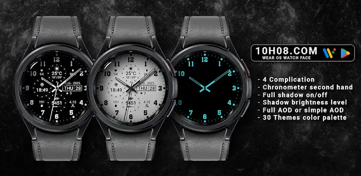 Watch face 10h08.com #67 — Android app banner