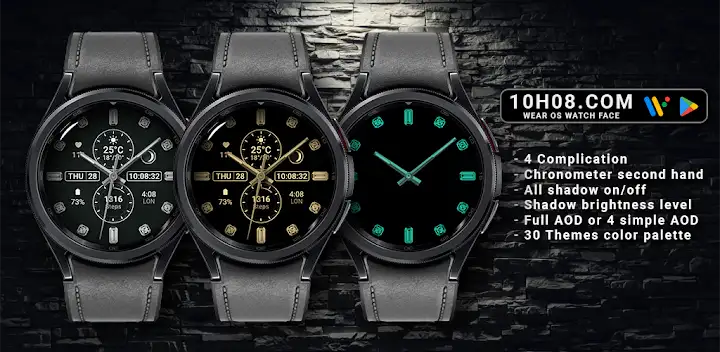 Watch face 10h08.com #69 — Android app banner
