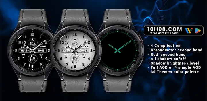 Watch face 10h08.com #70 — Android app banner