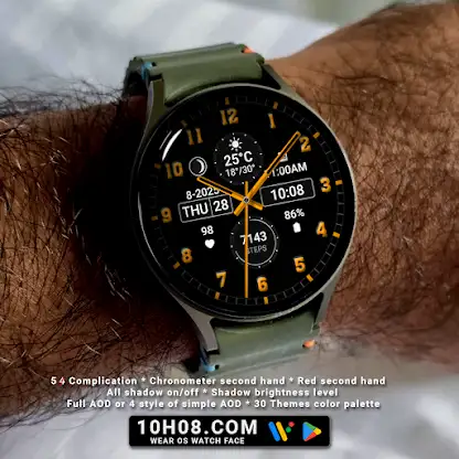 Watch face 10h08.com #70 screenshot 2