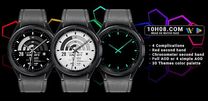 Watch face 10h08.com #74 — Android app banner
