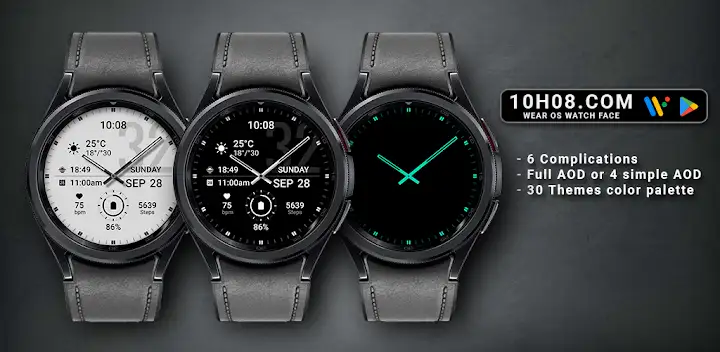 Watch face 10h08.com #75 — Android app banner
