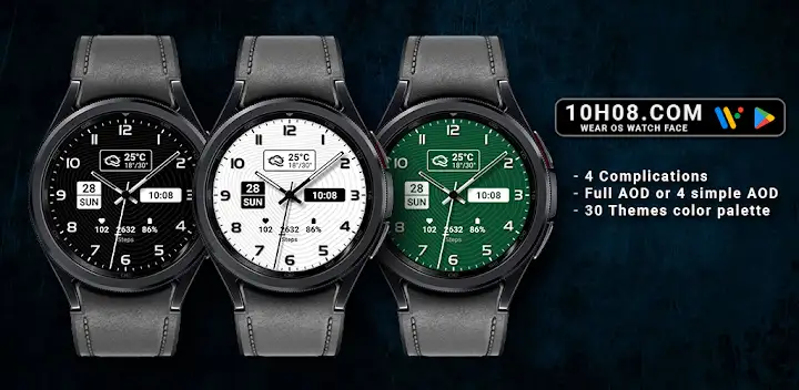 Watch face 10h08.com #77 — Android app banner