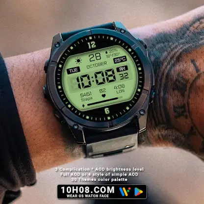 Watch face 10h08.com #87 screenshot 5