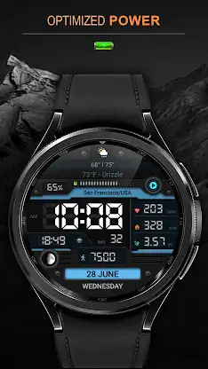 WFP 052 Digital watch face screenshot 7