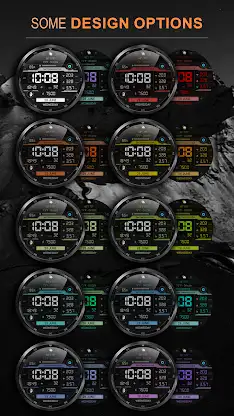 WFP 052 Digital watch face screenshot 2