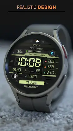 WFP 052 Digital watch face screenshot 6