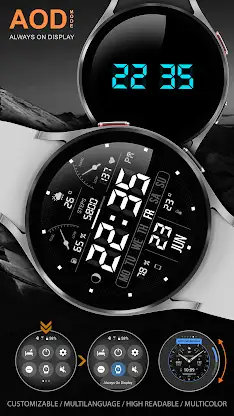 WFP 105 Retro watch face screenshot 8