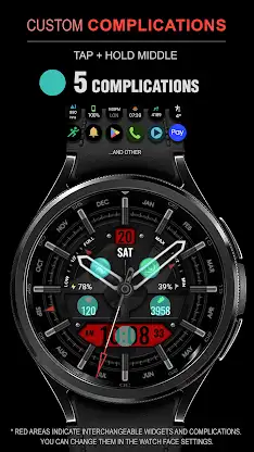 WFP 116 Hybrid watch face screenshot 3