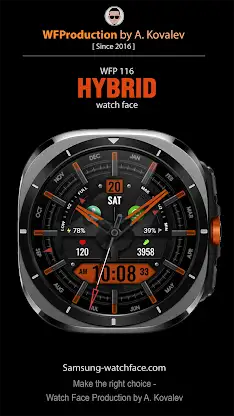 WFP 116 Hybrid watch face screenshot 1