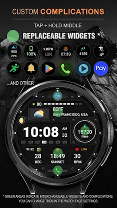 WFP 125 Digital watch face screenshot 3
