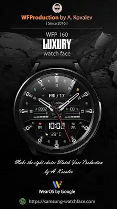 WFP 161 Luxury watch face screenshot 1