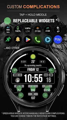 WFP 202 Digital watch face screenshot 3