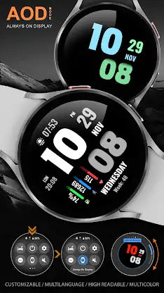WFP 219 Stylish watch face screenshot 8