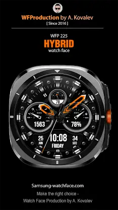 WFP 225 Hybrid watch face screenshot 1