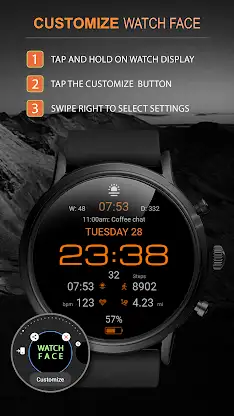 WFP 237 Digital watch face screenshot 6