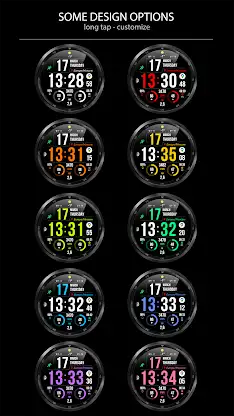 WFP 241 Digital watch face screenshot 3