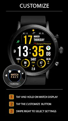 WFP 241 Digital watch face screenshot 4