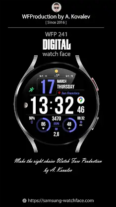 WFP 241 Digital watch face screenshot 1
