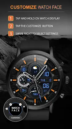 WFP 301 Hybrid watch face screenshot 4