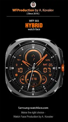 WFP 303 Hybrid watch face screenshot 1