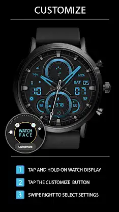 WFP 303 Hybrid watch face screenshot 4