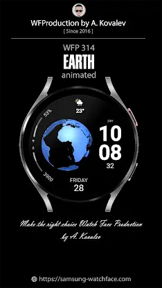 WFP 314 Earth animated watch screenshot 1