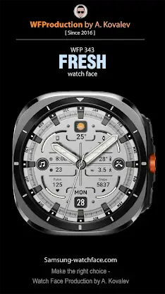WFP 343 Fresh watch face screenshot 1