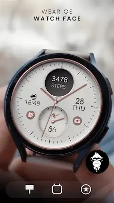 White Rose Gold watch face screenshot 1