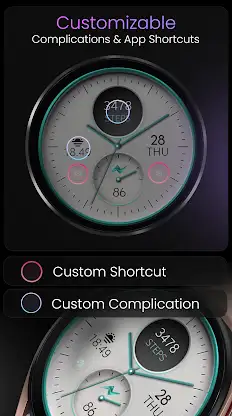 White Rose Gold watch face screenshot 3