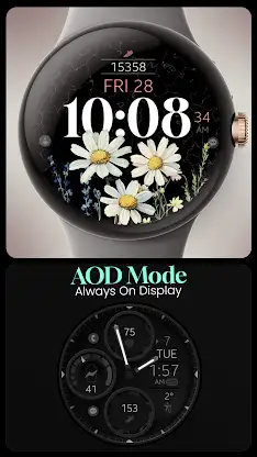 Wildflower Steps Watch Face screenshot 7