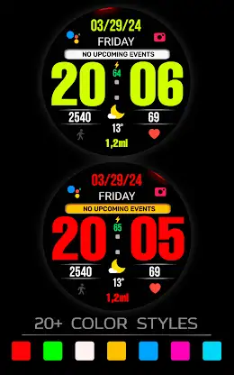 BIG 24 Digital Watchface screenshot 4