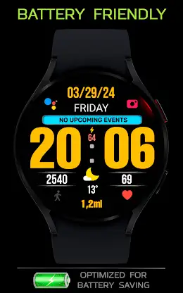 BIG 24 Digital Watchface screenshot 5