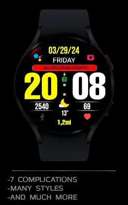 BIG 24 Digital Watchface screenshot 6