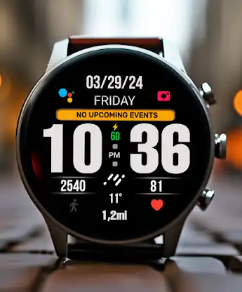 BIG 24 Digital Watchface screenshot 1