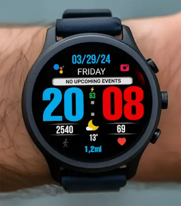 BIG 24 Digital Watchface screenshot 3