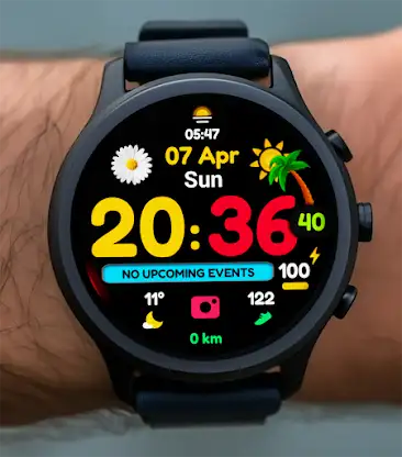 Summer mood digital watchface screenshot 8