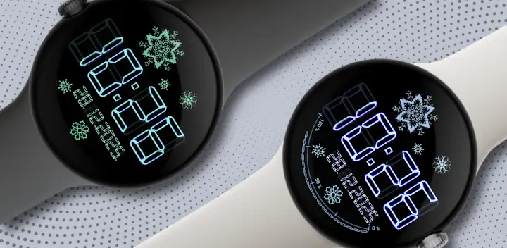Winter color dial — Android app banner
