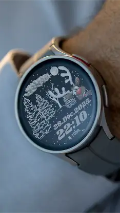 Winter and deer Rose gold screenshot 7