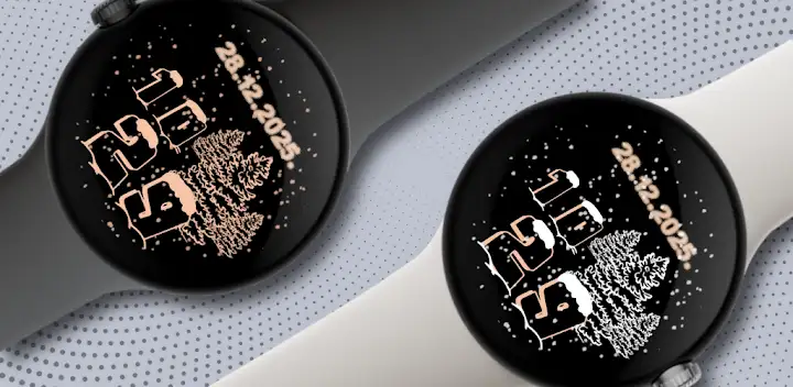 Winter in the woods Rose Gold — Android app banner