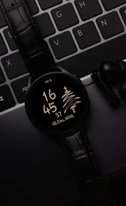 Rose gold animated snow watch screenshot 6