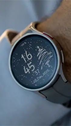 Rose gold animated snow watch screenshot 4