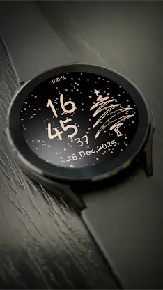 Rose gold animated snow watch screenshot 5