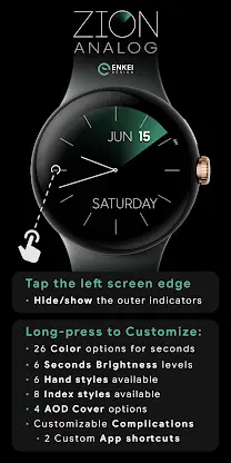 ZION Analog - minimalist face screenshot 3