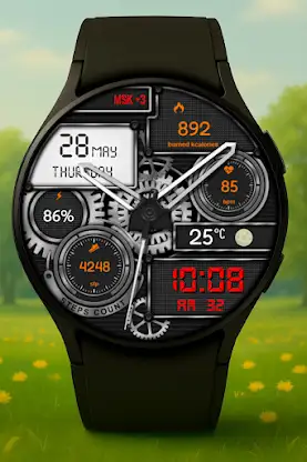 Zybro Hybrid  Watch Face screenshot 1