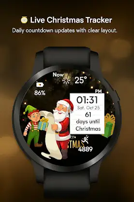 Christmas Dashboard WatchFace screenshot 1