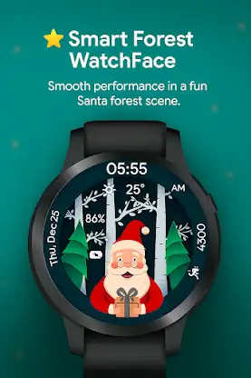 Christmas Forest WatchFace screenshot 4